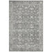 Ellora Silver Faded Transitional Grid Contemporary Rug, Rugs, Ozark Home 