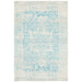 Ellora White & Blue Faded Transitional Medallion Contemporary Rug, Rugs, Ozark Home 