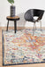 Ellora White & Multicoloured Faded Transitional Medallion Contemporary Rug, Rugs, Ozark Home 