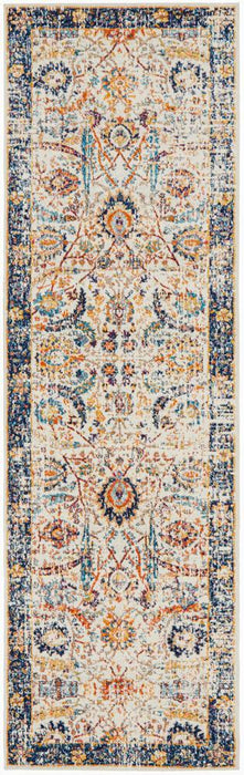 Ellora Ivory Faded Transitional Floral Contemporary Rug, Rugs, Ozark Home 