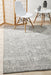 Ellora Grey Faded Transitional Grid Contemporary Rug, Rugs, Ozark Home 