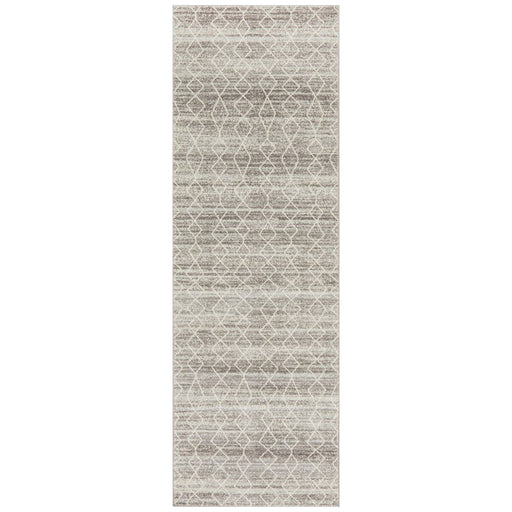 Ellora Silver Faded Transitional Aztec Contemporary Runner Rug, Rugs, Ozark Home 