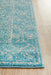 Ellora Blue Faded Transitional Floral Grid Contemporary Runner Rug, Rugs, Ozark Home 