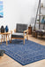 Ellora Navy Faded Transitional Floral Grid Contemporary Rug, Rugs, Ozark Home 