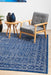 Ellora Navy Faded Transitional Floral Grid Contemporary Rug, Rugs, Ozark Home 