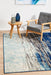 Ellora Blue Abstract Seascape Contemporary Rug, Rugs, Ozark Home 