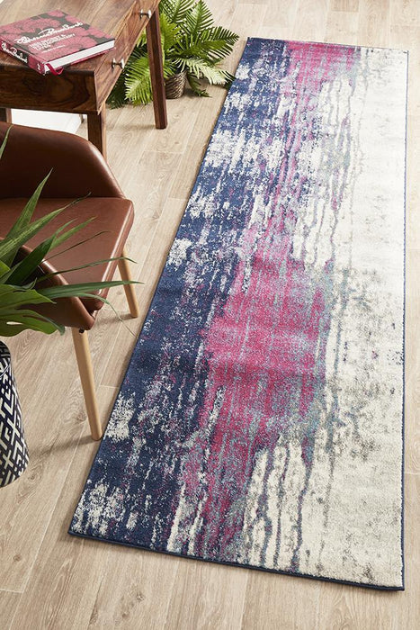 Ellora Stone Abstract Seascape Contemporary Runner Rug, Rugs, Ozark Home 