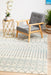 Ellora White Faded Aztec Motif Contemporary Rug, Rugs, Ozark Home 