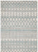 Ellora White Faded Aztec Motif Contemporary Rug, Rugs, Ozark Home 