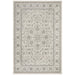 Ellora White & Silver Faded Transitional Medallion Contemporary Rug, Rugs, Ozark Home 