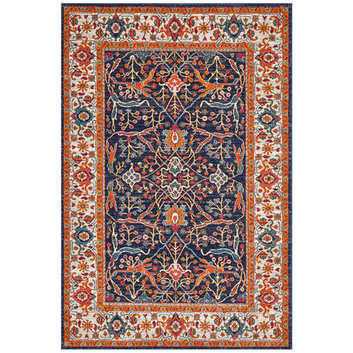 Ellora Multicoloured Floral Breeze Contemporary Rug, Rugs, Ozark Home 