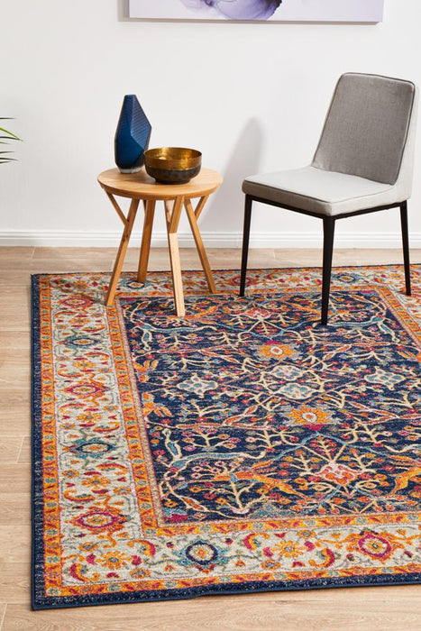 Ellora Multicoloured Floral Breeze Contemporary Rug, Rugs, Ozark Home 