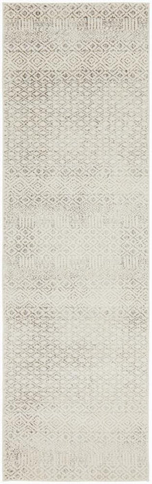 Ellora Grey Faded Transitional Diamond Motif Contemporary Rug, Rugs, Ozark Home 