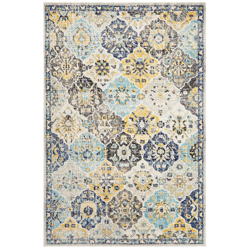 Ellora Multicoloured Poppy Blossom Contemporary Rug, Rugs, Ozark Home 