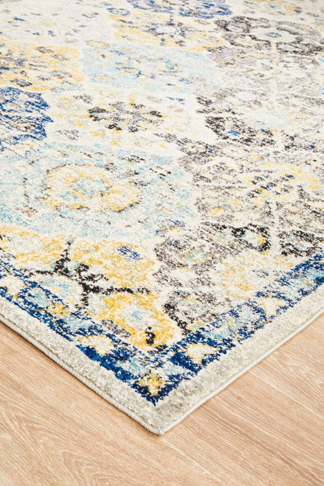 Ellora Multicoloured Poppy Blossom Contemporary Rug, Rugs, Ozark Home 