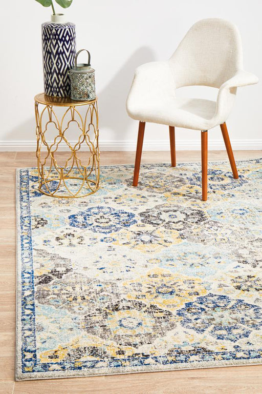 Ellora Multicoloured Poppy Blossom Contemporary Rug, Rugs, Ozark Home 