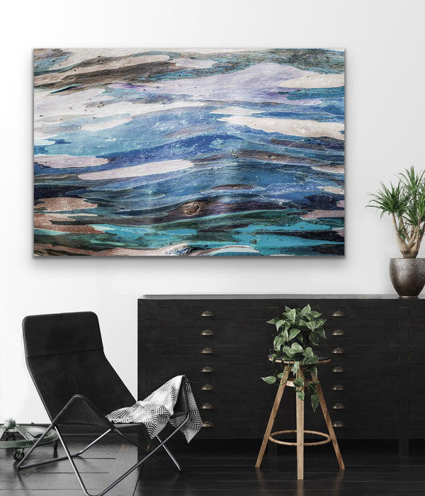 Eucalypt Bark - Original Abstract Australian Bush Nature Painting Stretched Canvas Wall Art Print