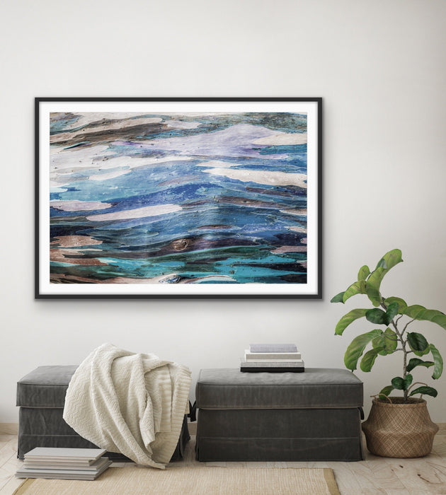 Eucalypt Bark - Original Abstract Australian Bush Nature Painting Stretched Canvas Wall Art Print