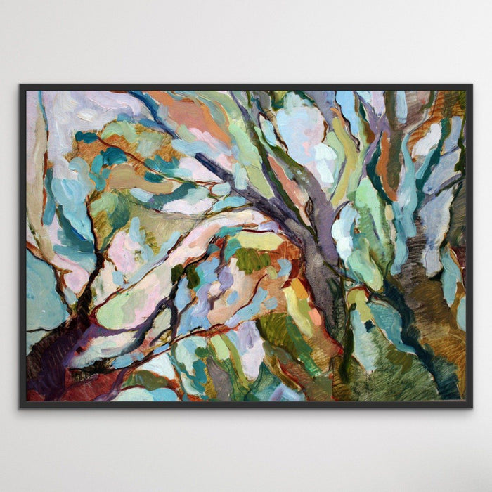 Eucalypt Forest - Original Abstract Australian Bush Nature Painting Stretched Canvas Or Art Print