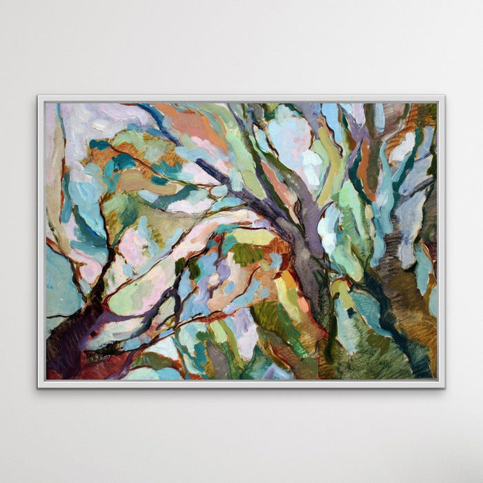 Eucalypt Forest - Original Abstract Australian Bush Nature Painting Stretched Canvas Or Art Print