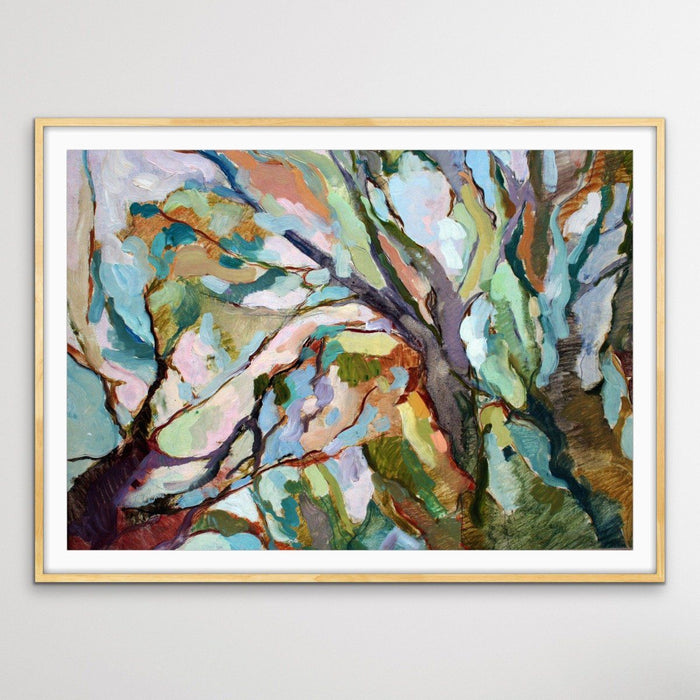 Eucalypt Forest - Original Abstract Australian Bush Nature Painting Stretched Canvas Or Art Print