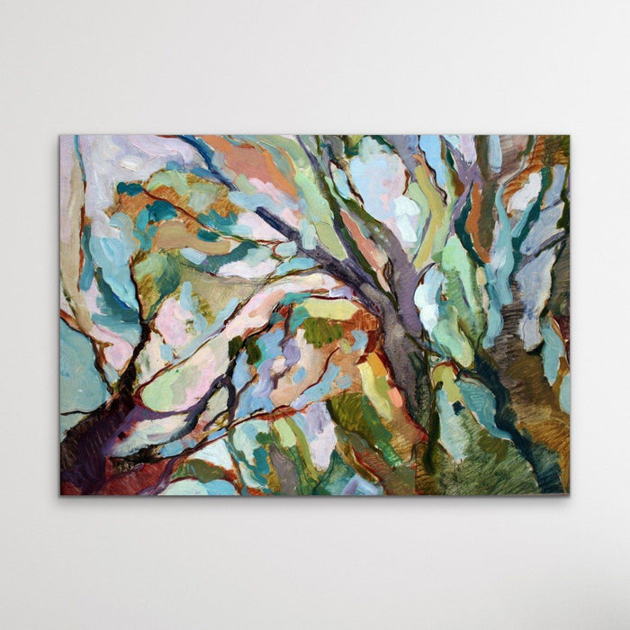 Eucalypt Forest - Original Abstract Australian Bush Nature Painting Stretched Canvas Or Art Print