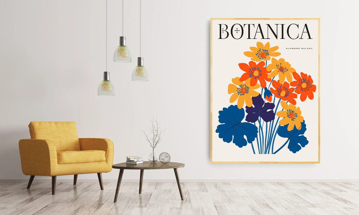 Floral Botanica Number 4 - Floral Poster Style Print Collection, Wall Art, Ozark Home 