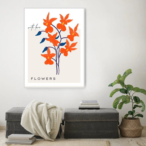 Floral Botanica Number 6 - Floral Poster Style Print Collection, Wall Art, Ozark Home 