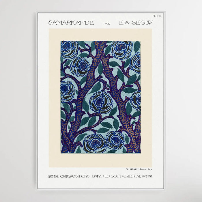 Flower Pattern 3 Art Deco 1914 by E. A. Seguy, Wall Art, Ozark Home 