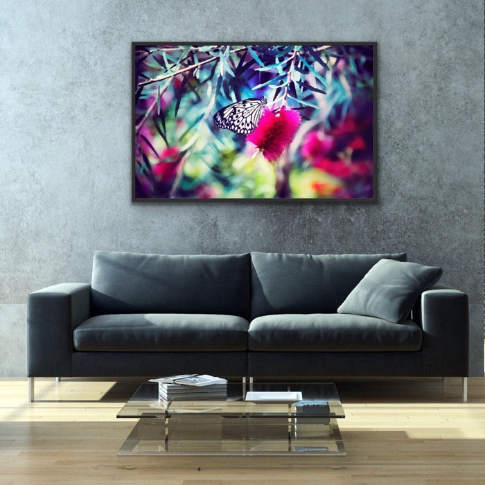 Flutterby - Butterfly Artwork Stretched Canvas Wall Art