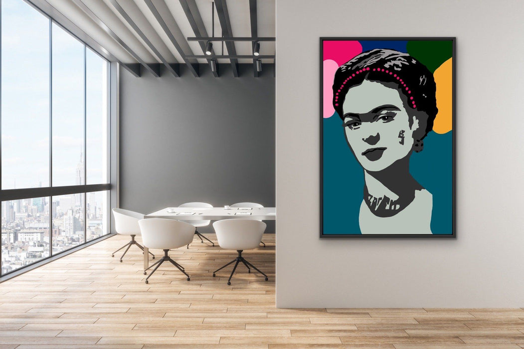 Frida Kahlo - Bold Colourful Graphic Wall Art Print Canvas, Wall Art, Ozark Home 