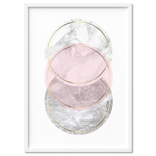 Geometric Marble Shapes I - Art Print - Ozark Home