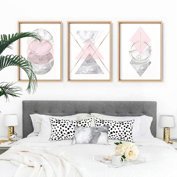 Geometric Marble Shapes I - Art Print - Ozark Home