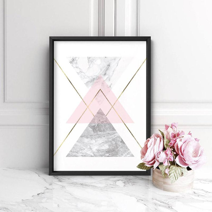 Geometric Marble Shapes II - Art Print - Ozark Home