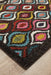 Gocek Multicoloured Swirl Pattern Contemporary Runner Rug, Rugs, Ozark Home 