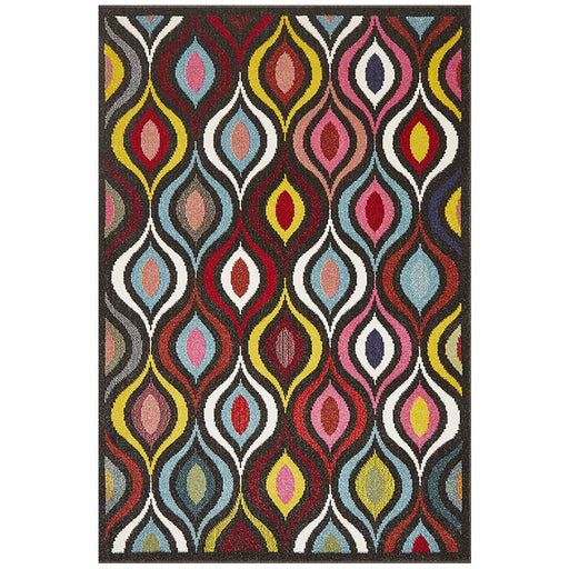 Gocek Multicoloured Swirl Pattern Contemporary Rug, Rugs, Ozark Home 