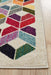 Gocek Multicoloured Geometric Diamond Contemporary Runner Rug, Rugs, Ozark Home 