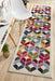 Gocek Multicoloured Geometric Diamond Contemporary Runner Rug, Rugs, Ozark Home 