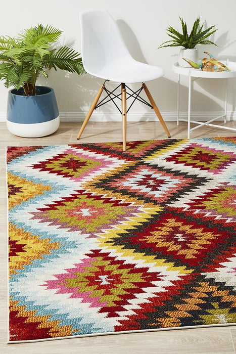 Gocek Multicoloured Aura Pattern Contemporary Rug, Rugs, Ozark Home 