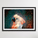 Glowing Cockatoo - Cockatoo Wall Art Print Stretched Canvas Wall Art In Style of Van Gogh, Wall Art, Ozark Home 