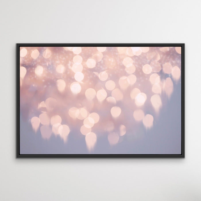 Gutter To The Stars Pink Bokeh Framed Wall Art Canvas Print