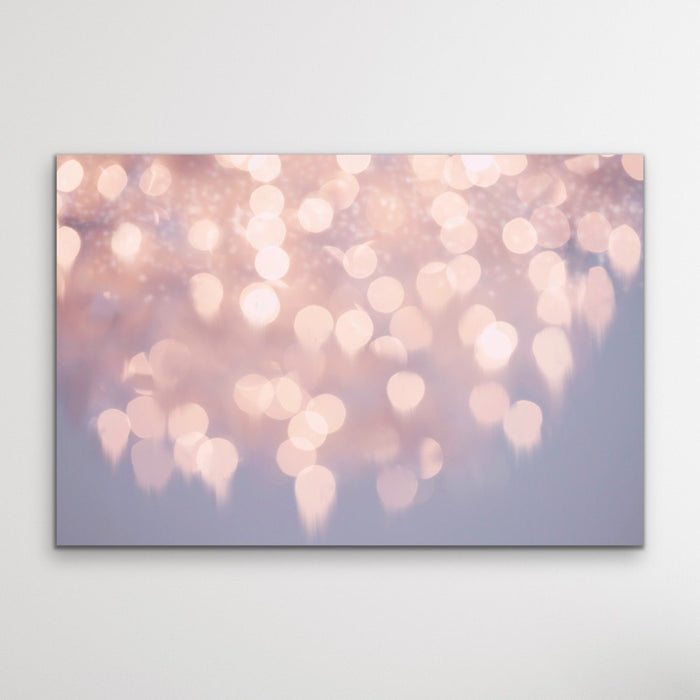 Gutter To The Stars Pink Bokeh Framed Wall Art Canvas Print