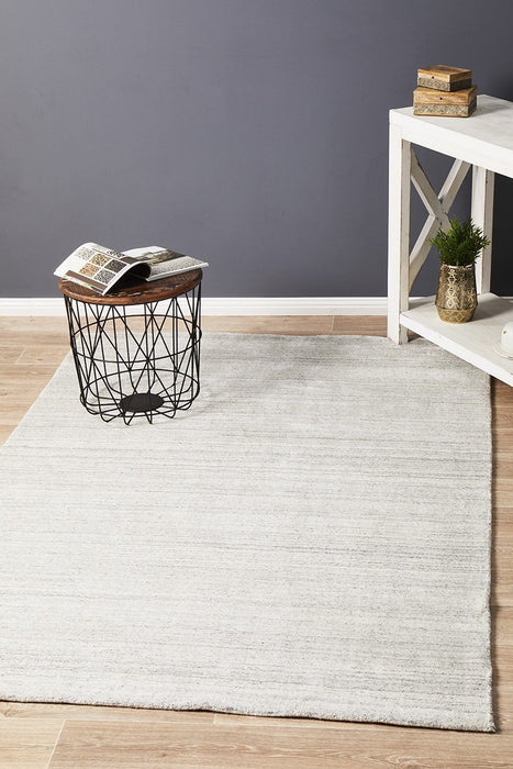 Hapur Light Grey Silky Smooth Rug, Rugs, Ozark Home 