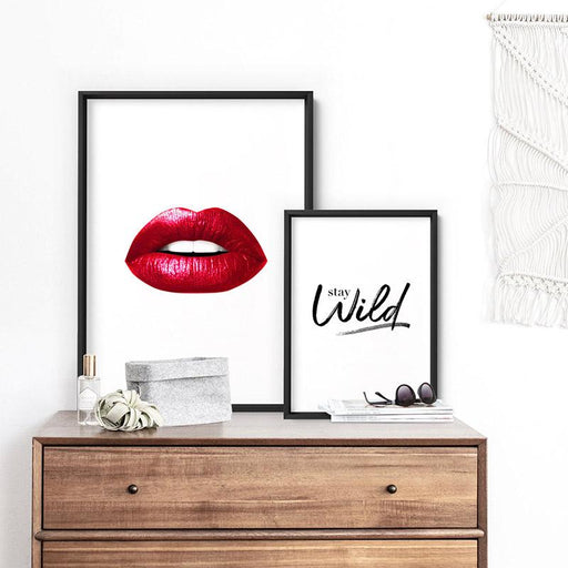 Red Lips - Art Print - Ozark Home