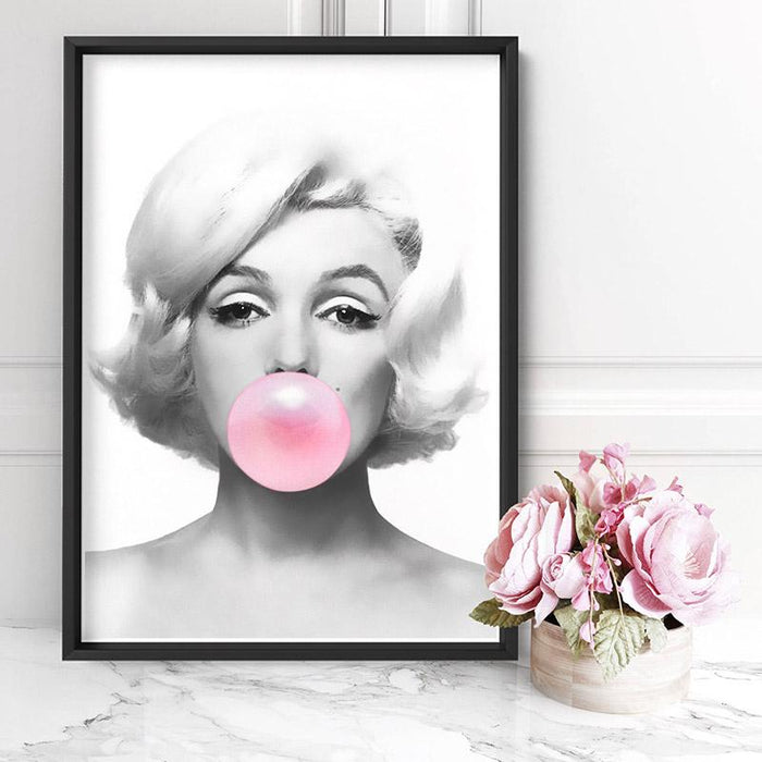 Marilyn Bubblegum - Art Print - Ozark Home