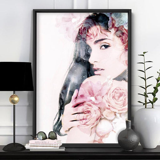 Peonies and Roses Pose - Art Print - Ozark Home