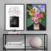 Frida Kahlo Watercolour Flower Bomb - Art Print - Ozark Home