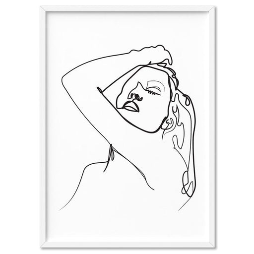 Naked Nude Line Drawing I - Art Print - Ozark Home