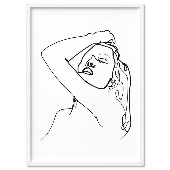 Naked Nude Line Drawing I - Art Print - Ozark Home