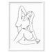 Naked Nude Line Drawing IV - Art Print, Wall Art, Ozark Home 